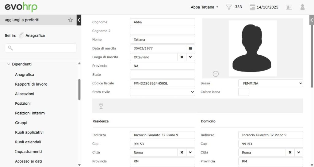 Fascicolo del dipendente